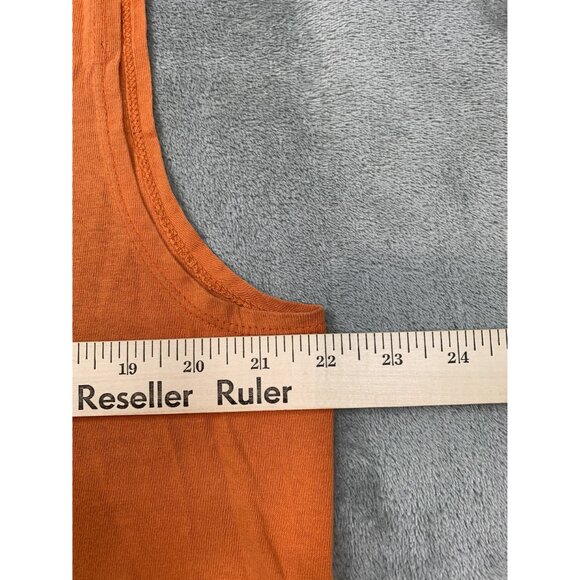Harley-Davidson Orange Sleeveless Tee Men's Large "Life Begins When You Get One" - Picture 4 of 12